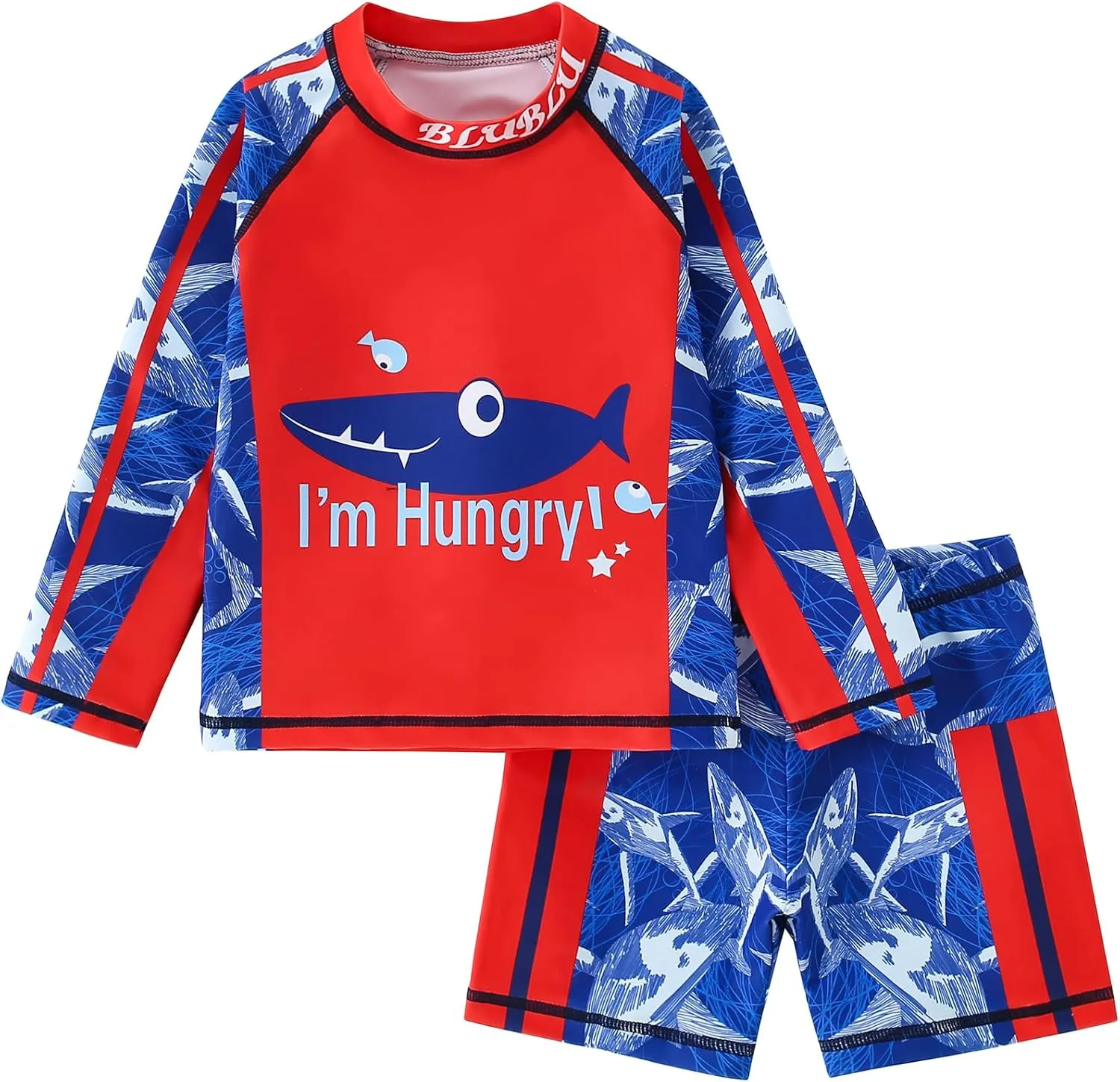 2-Piece Boys Dinosaur&Whale Swimsuit Set Long Sleeve Shirt   Trunks Toddler Swimming Suit Kids Rash Guards Bathing Suits