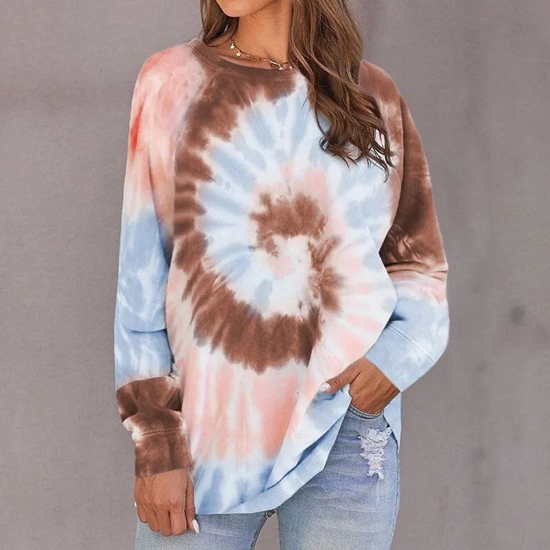 Autumn Tie-Dye Casual T-Shirts
