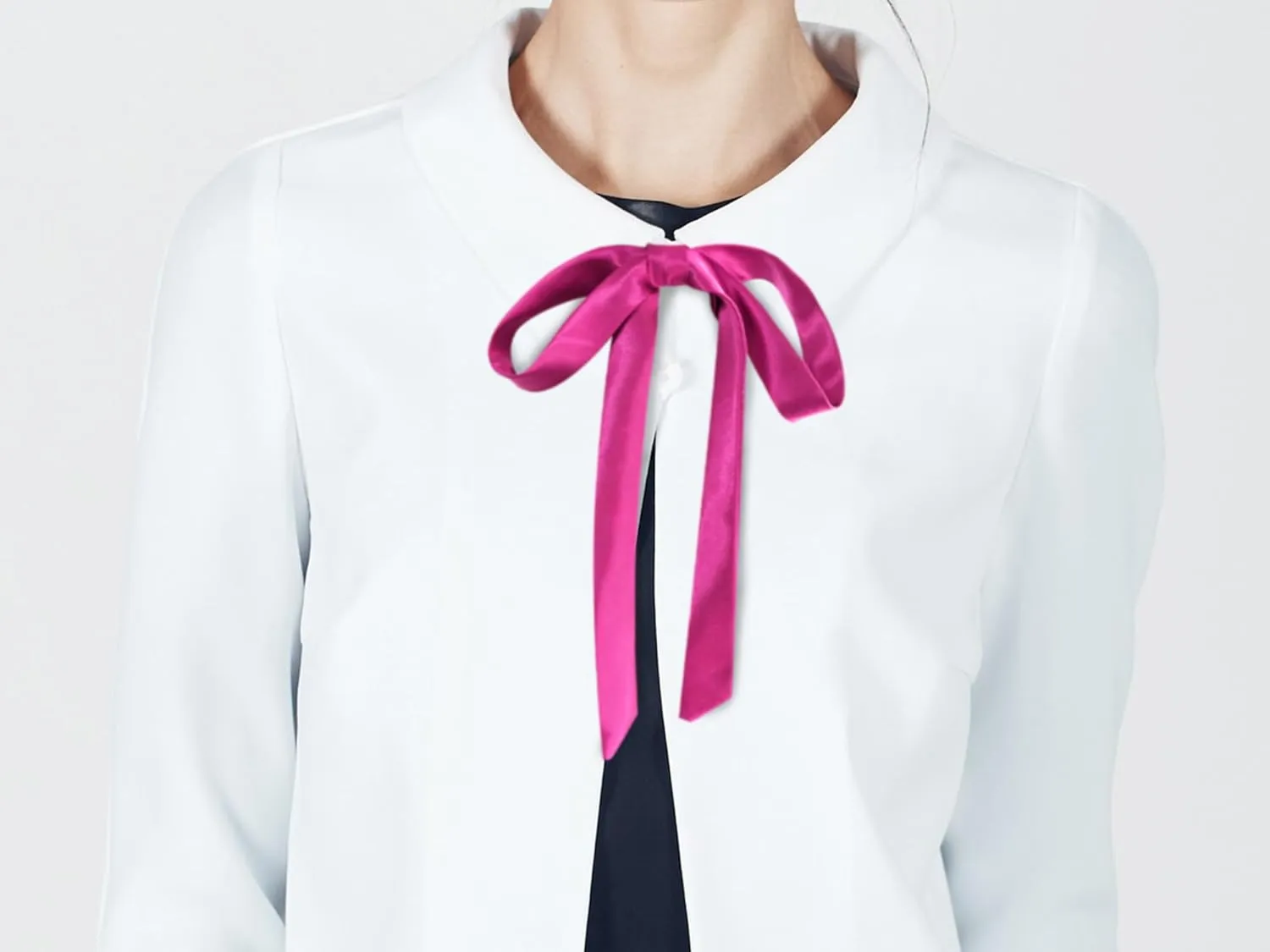 Bow Ties for Women Self Tie Satin Ribbon Bow Ties for Uniform Cosplay Womens Accessory