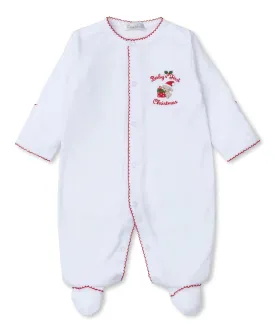 Boys & Girls embroidered Babygrow - Baby's First Christmas