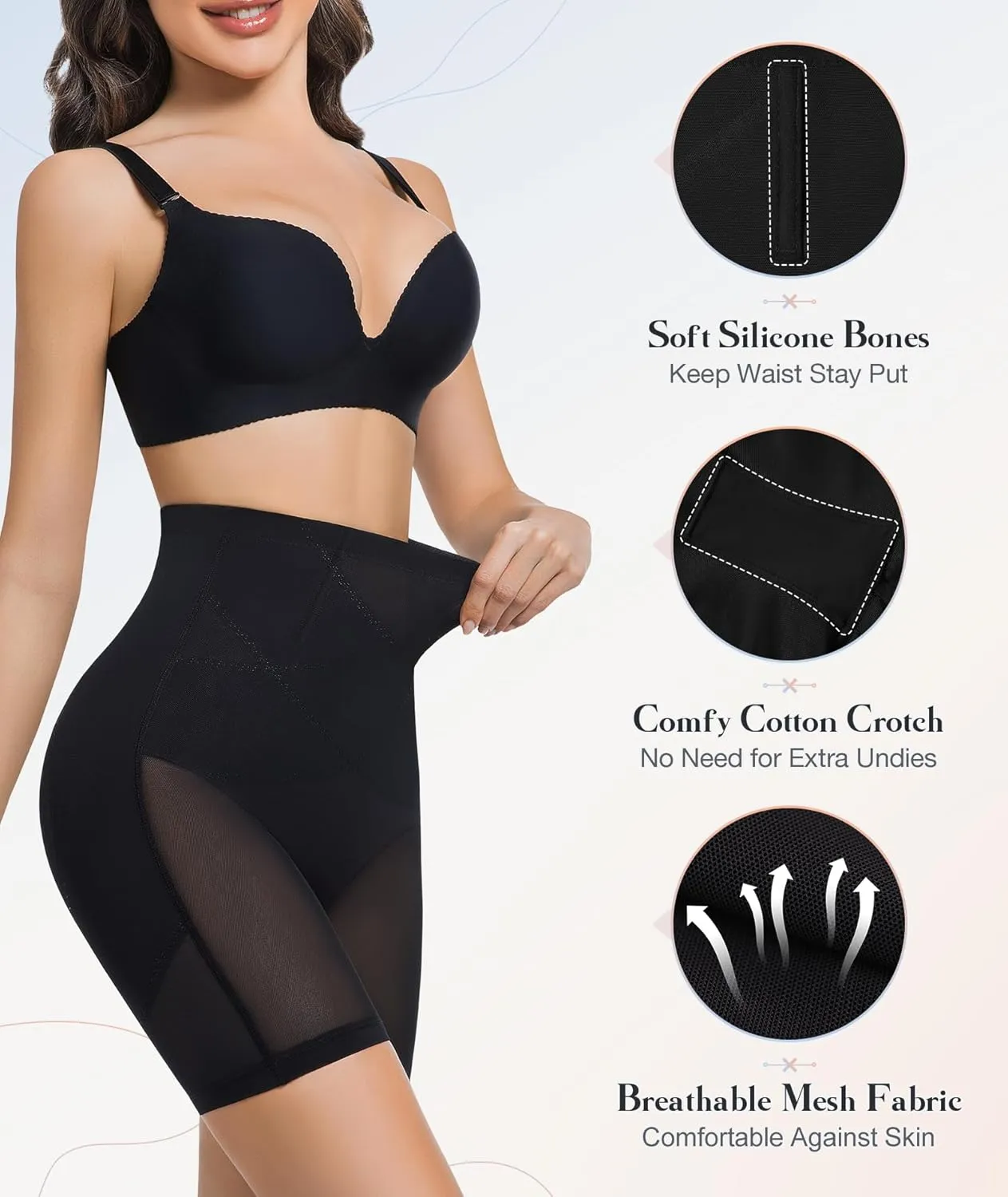 Butt Lifting Tummy Control Shapewear Shorts Women Control Panties Thigh Slimmers Compression Underwear Shaper