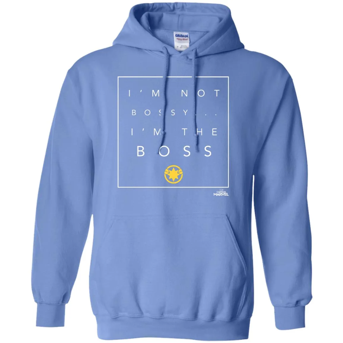 Captain Marvel Not Bossy I'm The Boss Pullover Hoodie Sweatshirt