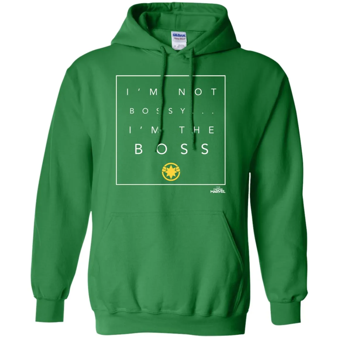 Captain Marvel Not Bossy I'm The Boss Pullover Hoodie Sweatshirt