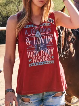 Casual Letter Printed Sleeveless T-Shirt