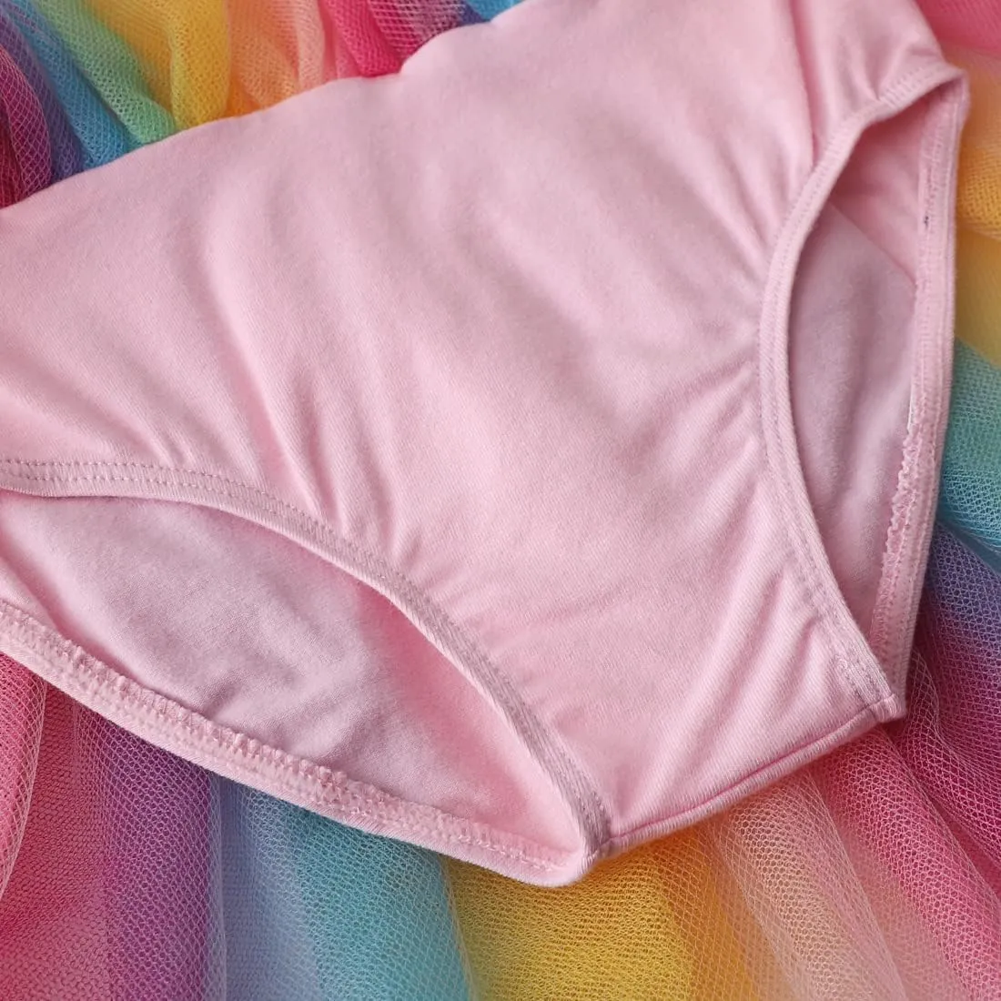 EQSJIU Long Sleeve Leotard for Girls Leotards Dance Ballet Dress Kids Dance Dress with 3 layers Sparkle Tutu