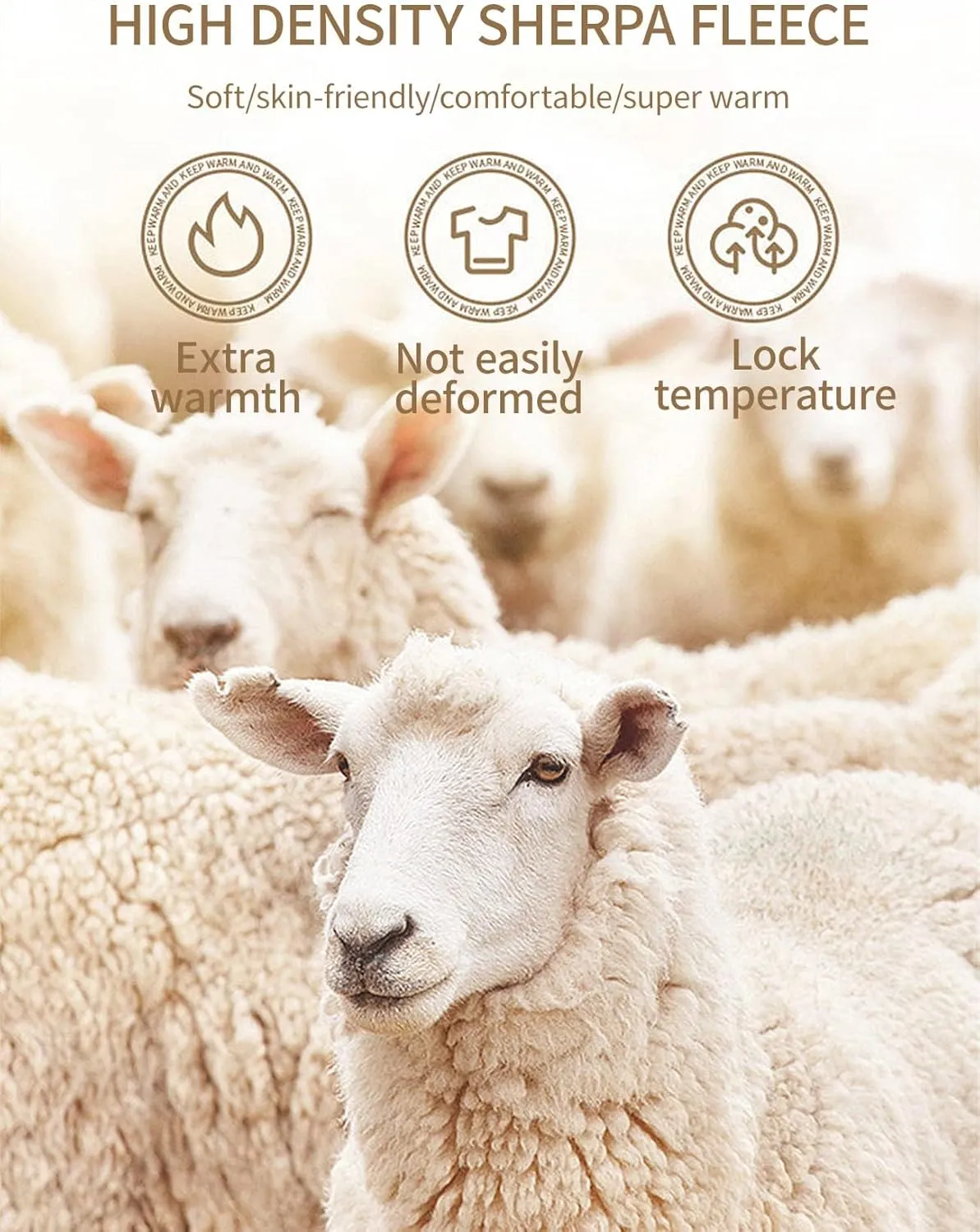 Gihuo Women's Winter Warm Hoodie Sherpa Fleece Lined Pullover Hoodie Hooded Sweatshirt Heavyweight Casual Tops