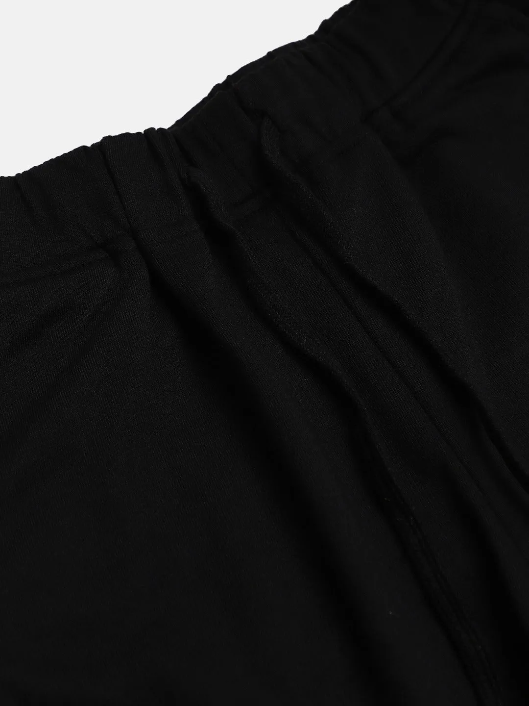 Girls Black Solid Basic Leggings