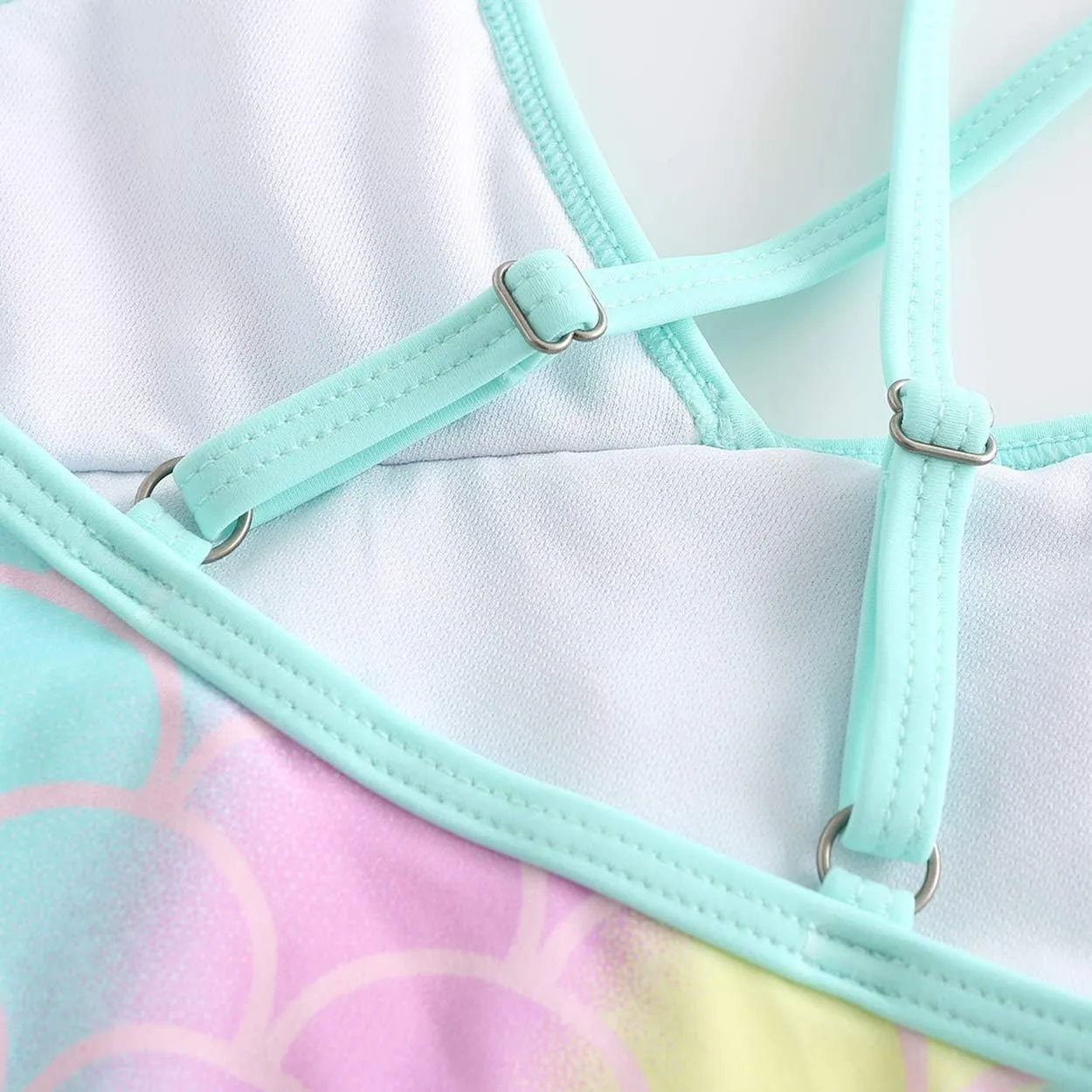 Girls One Piece Swimsuits Hawaiian Ruffle Swimwear Beach Bathing Suit