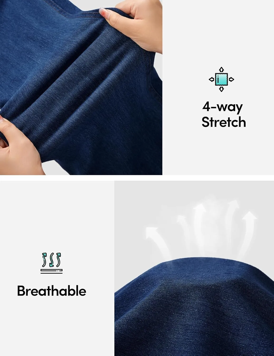 IUGA Jeggings for Women Tummy Control Stretchy High Waisted Jeans Pull on Skinny Jean Leggings with Pockets Trendy Casual