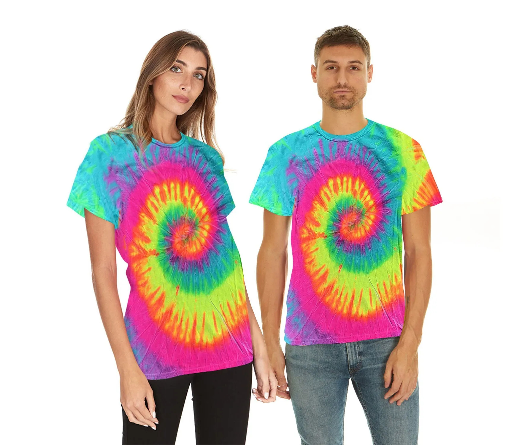 Krazy Tees Tie Dye Shirt Women Tops or 100% Cotton Cute Trendy Tie Dye Shirts for Men, Teens, Youth, Girls & Boys
