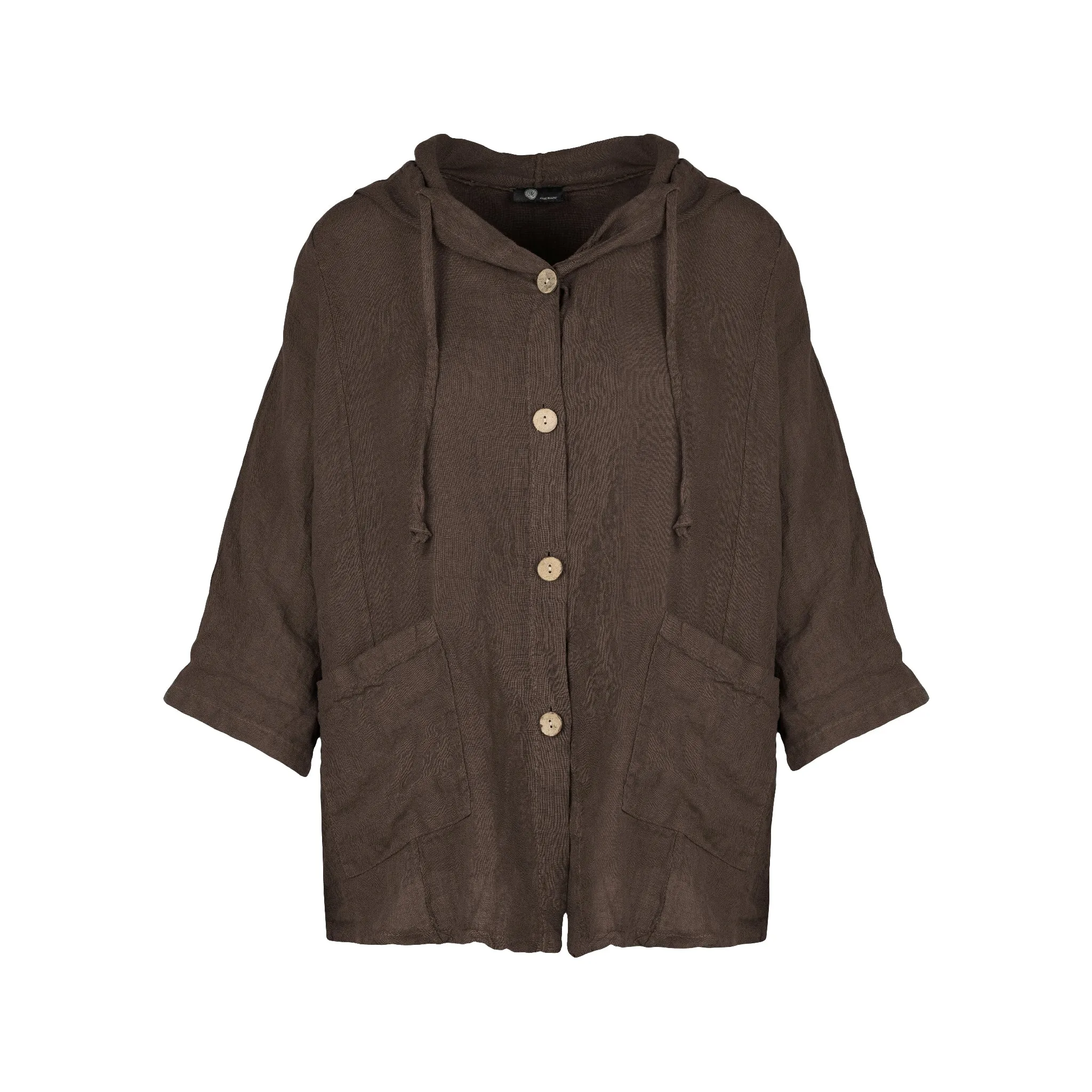 M Made in Italy  Women's Woven Three-Quarter Sleeve Jacket