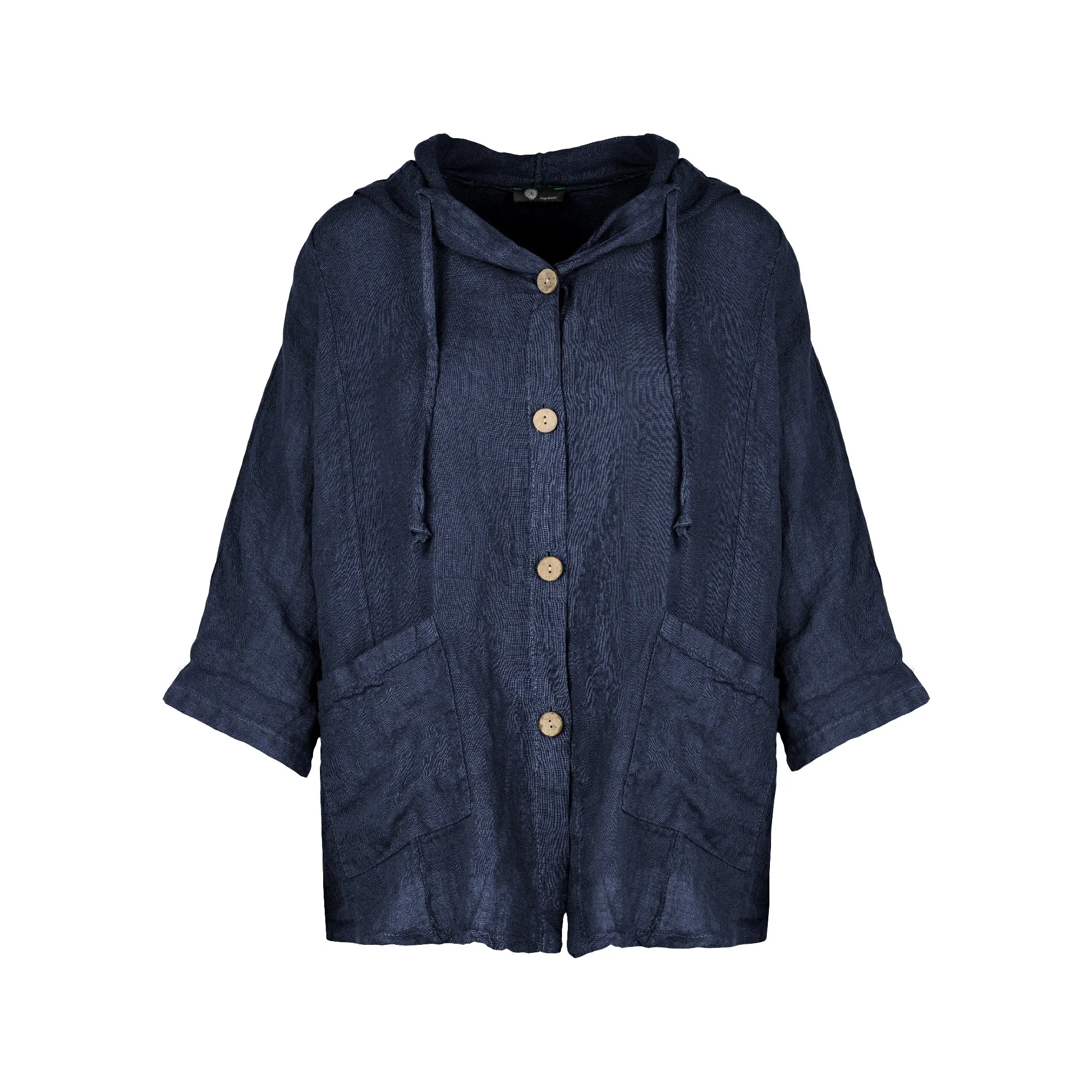 M Made in Italy  Women's Woven Three-Quarter Sleeve Jacket