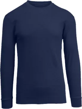 Men's Waffle Knit Thermal Shirts - Long Sleeve, Crew Neck, Warm Winter Layers (S-2XL)