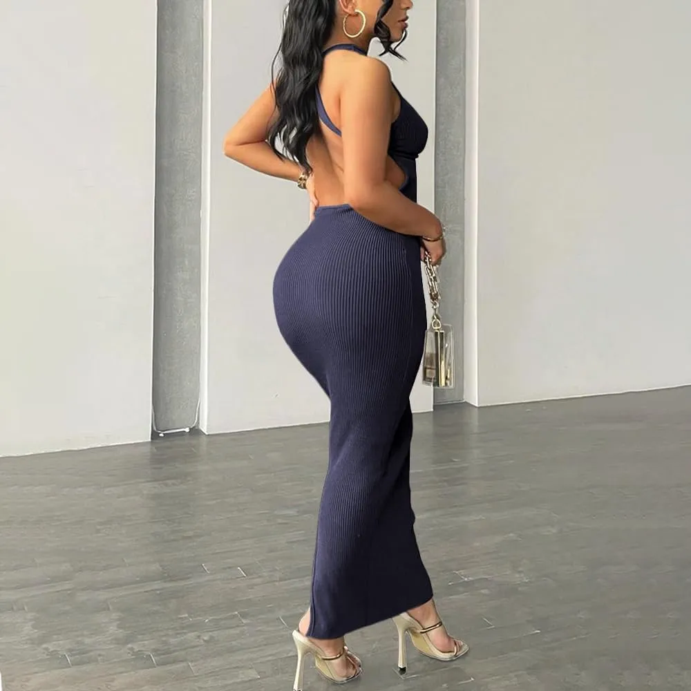 Nimsruc Women Summer Sexy Bodycon Maxi Dress Casual Long Dresses