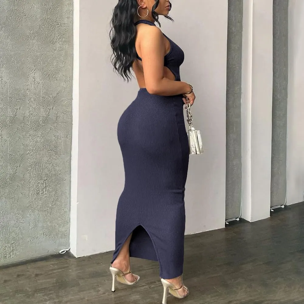Nimsruc Women Summer Sexy Bodycon Maxi Dress Casual Long Dresses
