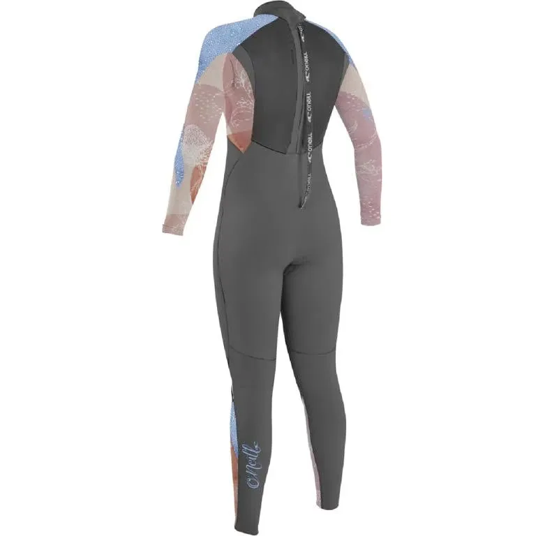 ONeill Women Epic 3/2 Back Zip Full Wetsuit - Graph/Desert Bloom