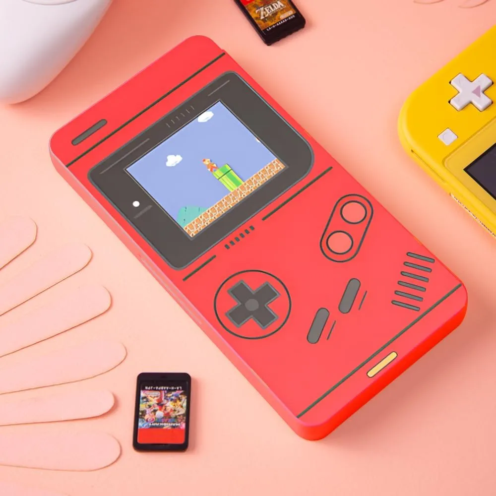 PERFECTSIGHT 48 Switch Game Holder for Nintendo Switch OLED, Lite - Cute Compact Storage Case for Game Cards and SD Cards, Kawaii Red