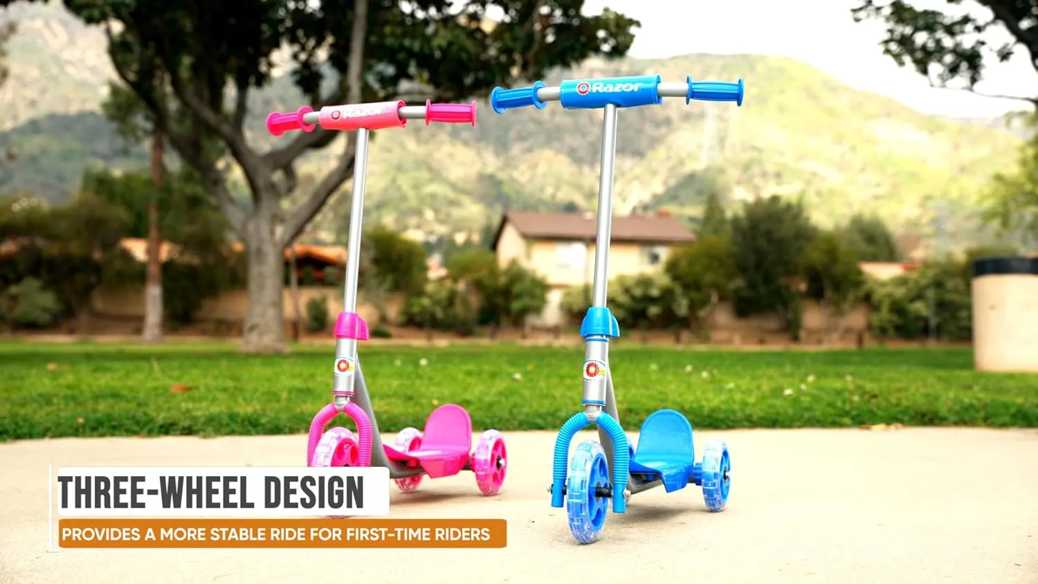 Razor Jr. Lil Kick  3-Wheel Kick Scooter for Younger Children (Ages 3 ), Max Rider Weight 44 lb (20 kg)