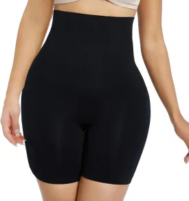 Shapewear Shorts for Women, High Waisted Body Shaper Shorts, Tummy Control, Butt Lifter, Seamless Compression