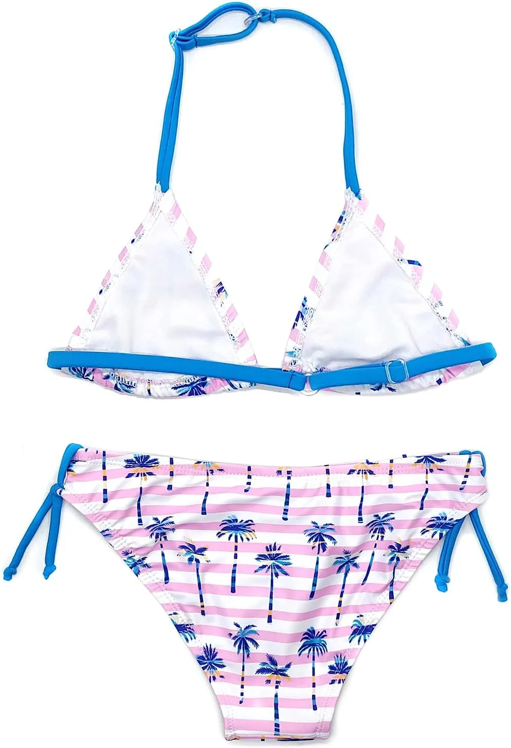 SHEKINI Girls Swimwear Halter Triangle Bikini Set Ruffled Hawaii Beach Sport Two Piece Swimsuits