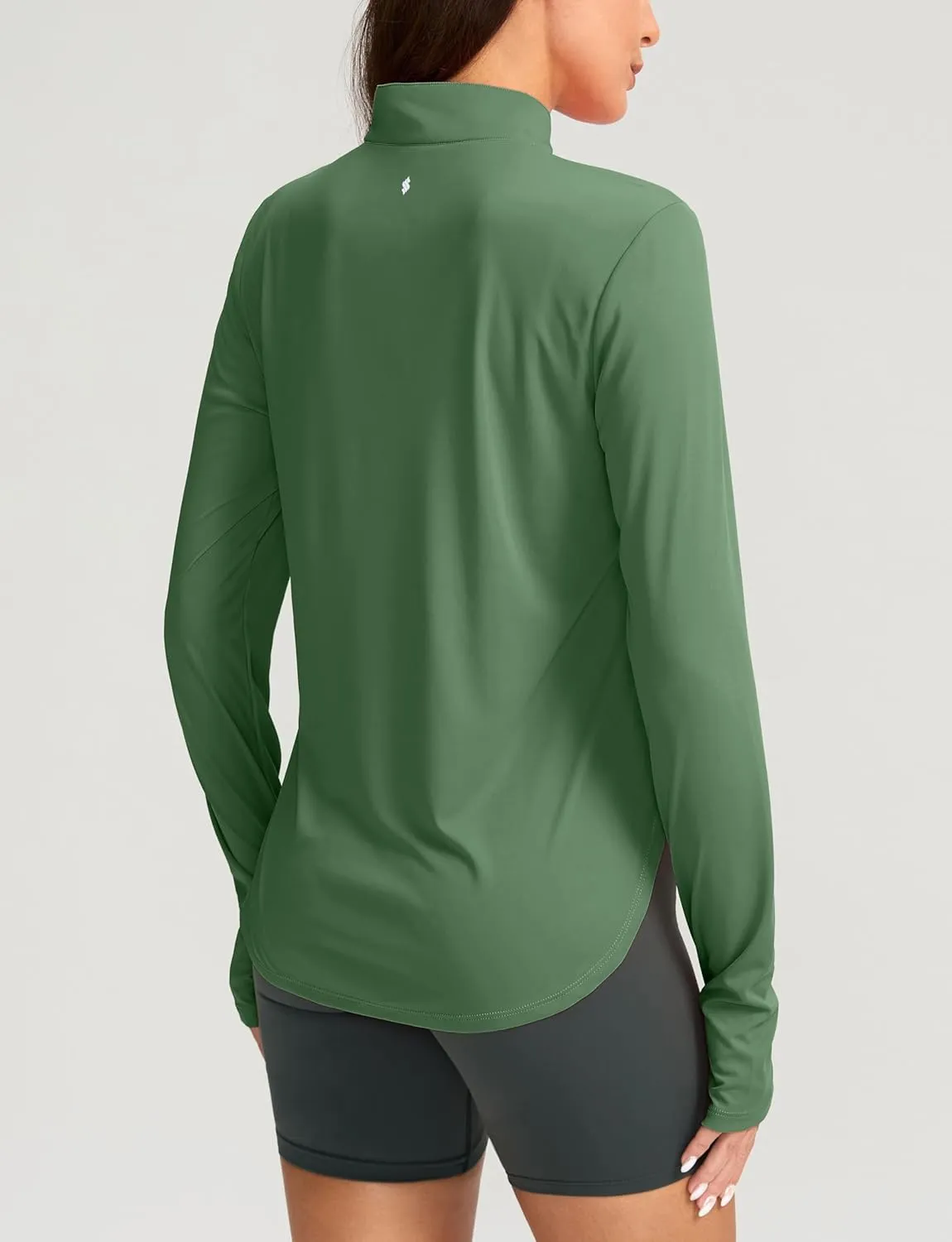 Soothfeel Women's UPF 50  Shirts Long Sleeve 1/4 Zip Pullover UV Sun Protection Golf Shirt Workout Athletic Tops for Women
