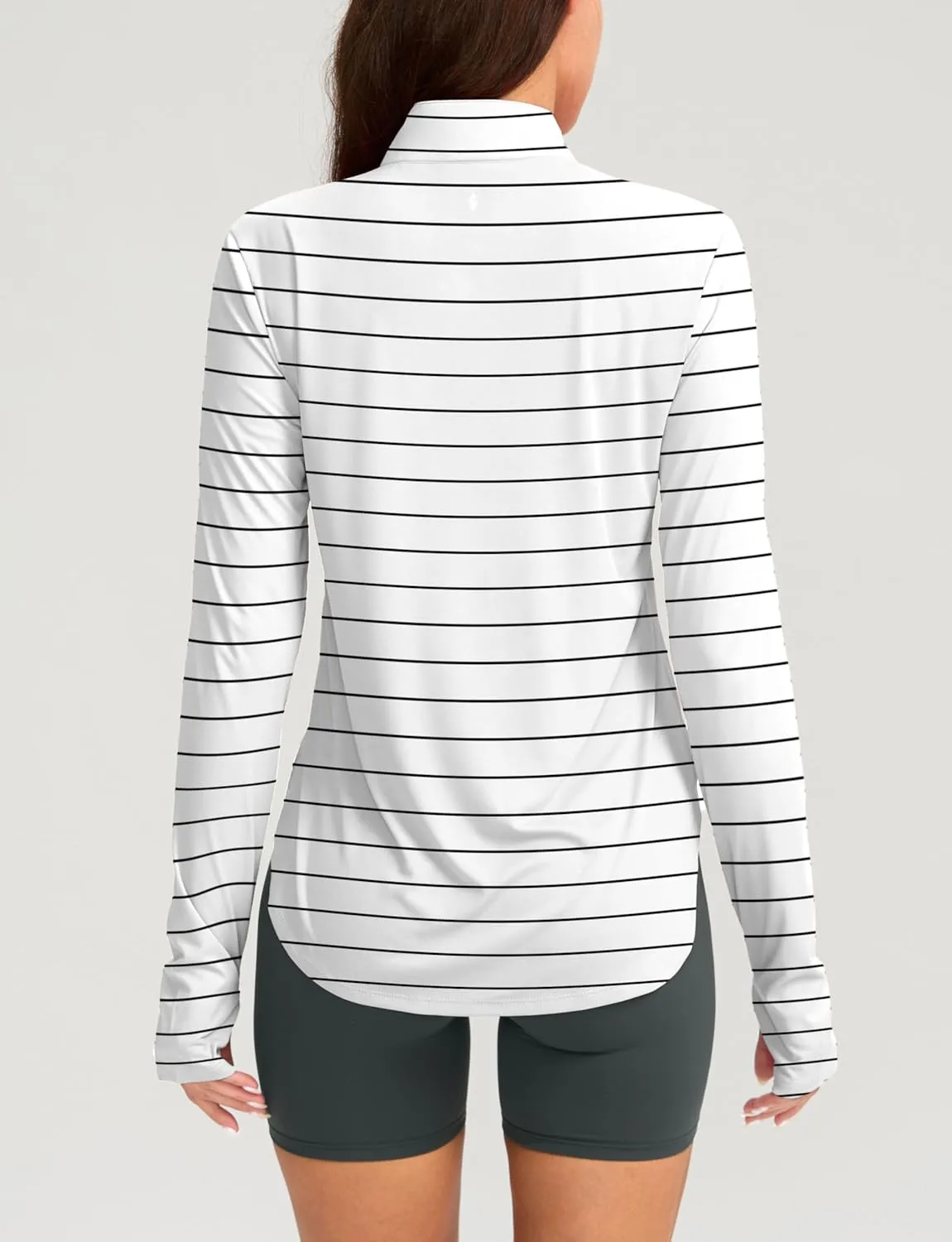 Soothfeel Women's UPF 50  Shirts Long Sleeve 1/4 Zip Pullover UV Sun Protection Golf Shirt Workout Athletic Tops for Women
