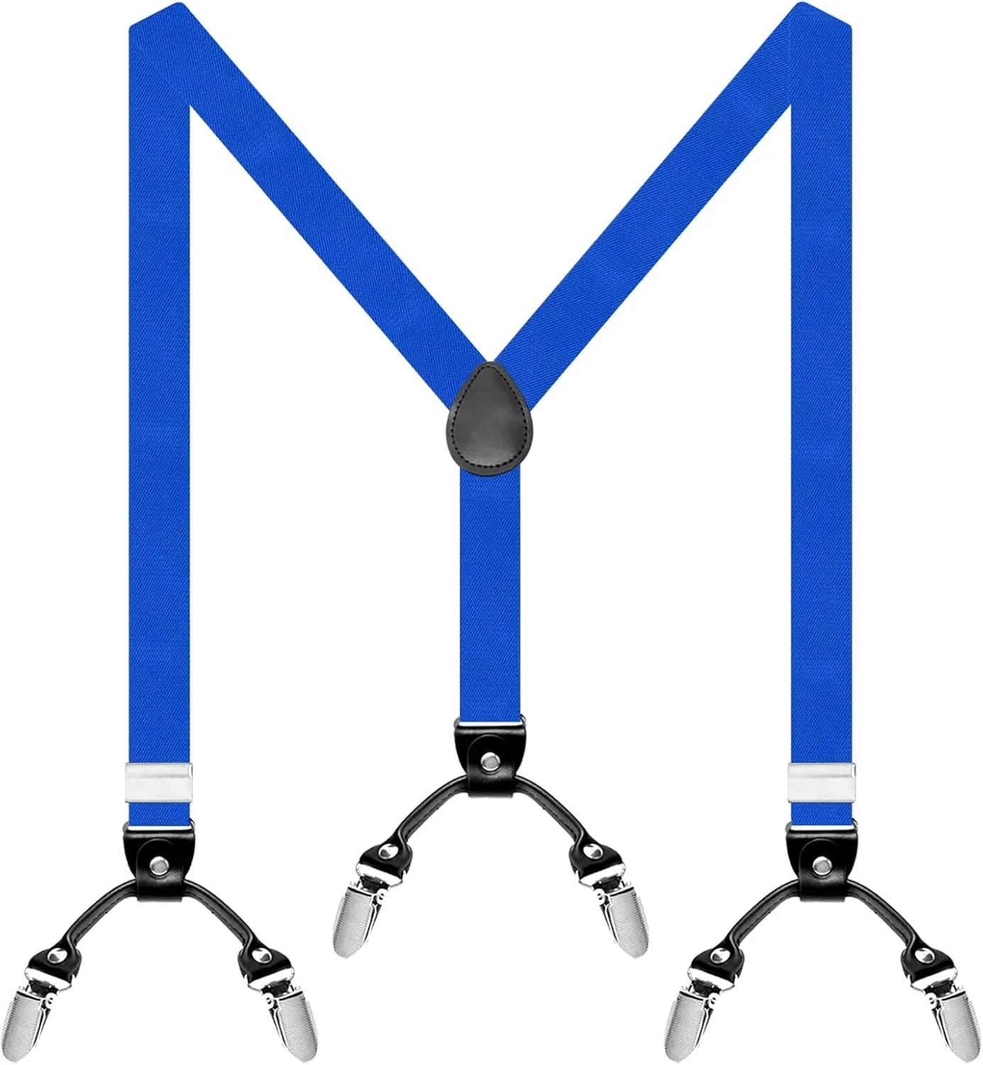 Suspenders for Men, Adjustable Heavy Duty Men's Suspenders Y Back with 6 Clips Under Clothing for Jeans Dress Pants