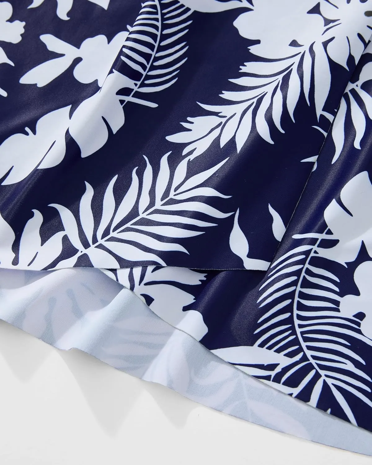 SUUKSESS Women Tummy Control Tankini Bathing Suit Ruffle High Waisted Swimsuit