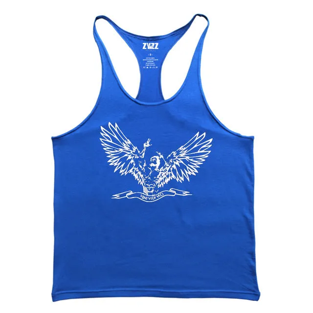 Tank Top Men ZYZZ Fitness Singlets Bodybuilding Stringer Golds Gyms Clothing Muscle Shirt Vest Sportwear Workout