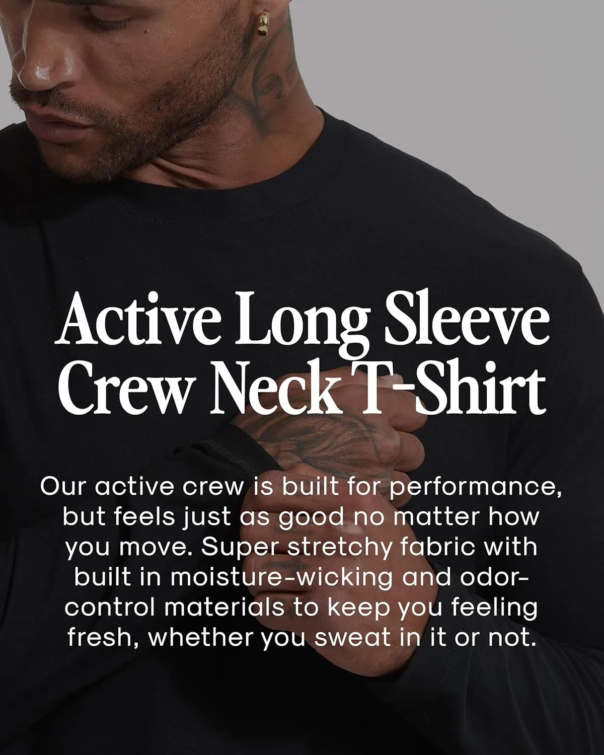 True Classic Workout Shirts for Men - Athletic Tops & Gym Shirts for Men | Quick-Dry Mens Workout Shirt Base Layer