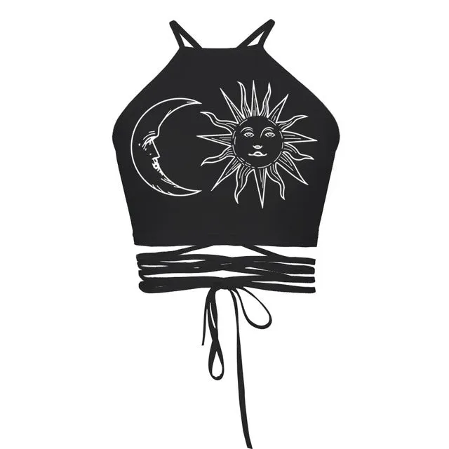 UIDEAZONE Cropped Top Female Halter Top Camis Vest Brandy Melville 3D Creative Sexy Debardeur Women Strappy Bustier Harajuku Top