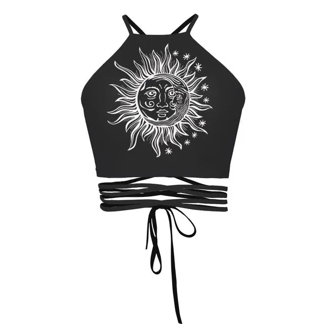 UIDEAZONE Cropped Top Female Halter Top Camis Vest Brandy Melville 3D Creative Sexy Debardeur Women Strappy Bustier Harajuku Top