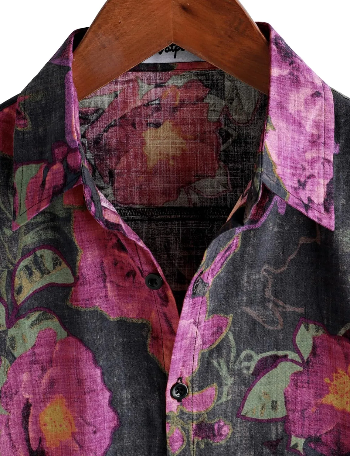 VATPAVE Mens Casual Hawaiian Floral Shirts Short Sleeve Button Down Tropical Shirts Beach Summer Shirts
